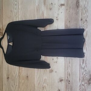 Express Little Black Dress 3/4 Sleeves Size XSmall